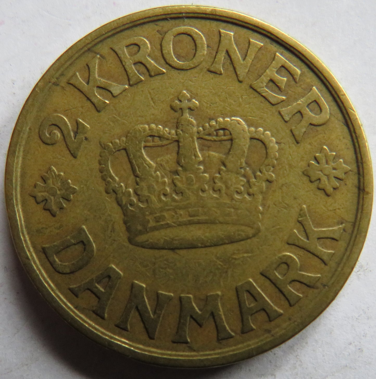 1925 Denmark 2 Kroner Coin
