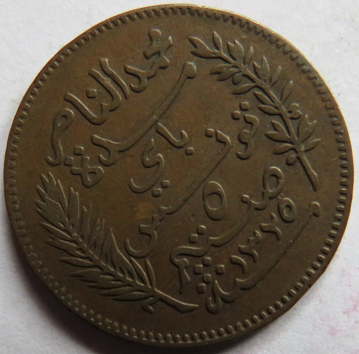 1907-A Tunisia 5 Centimes Coin