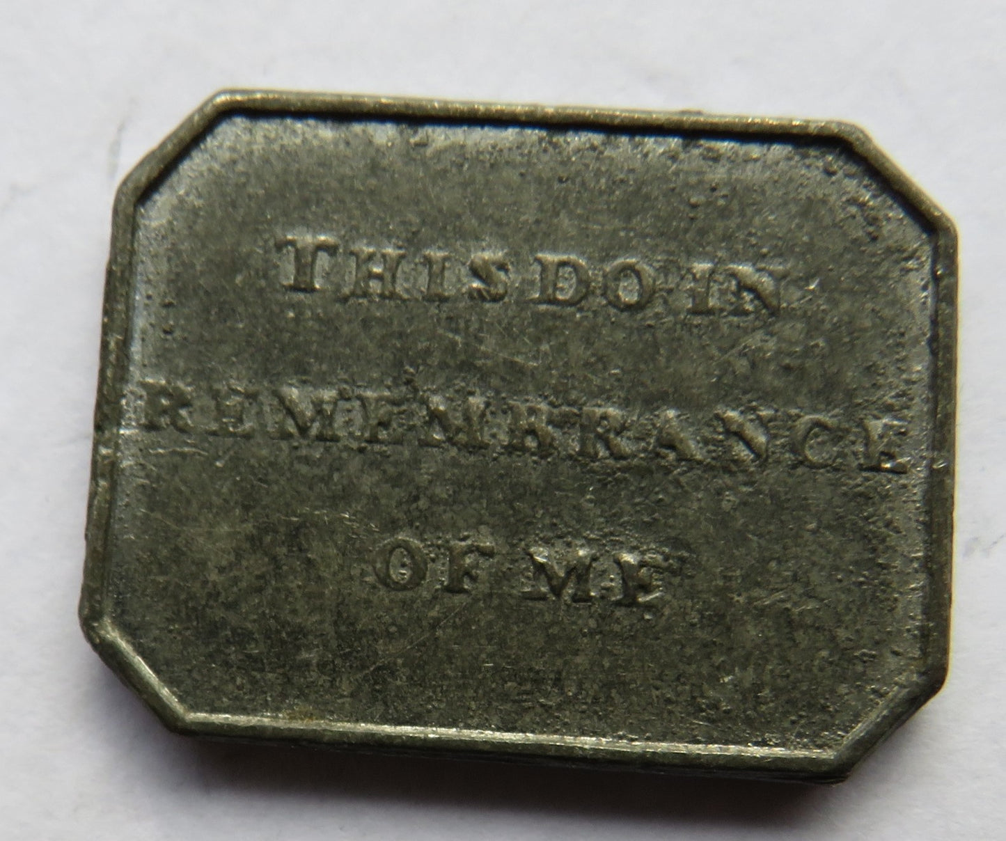 19thC Free Church Forgue Scottish Communion Token