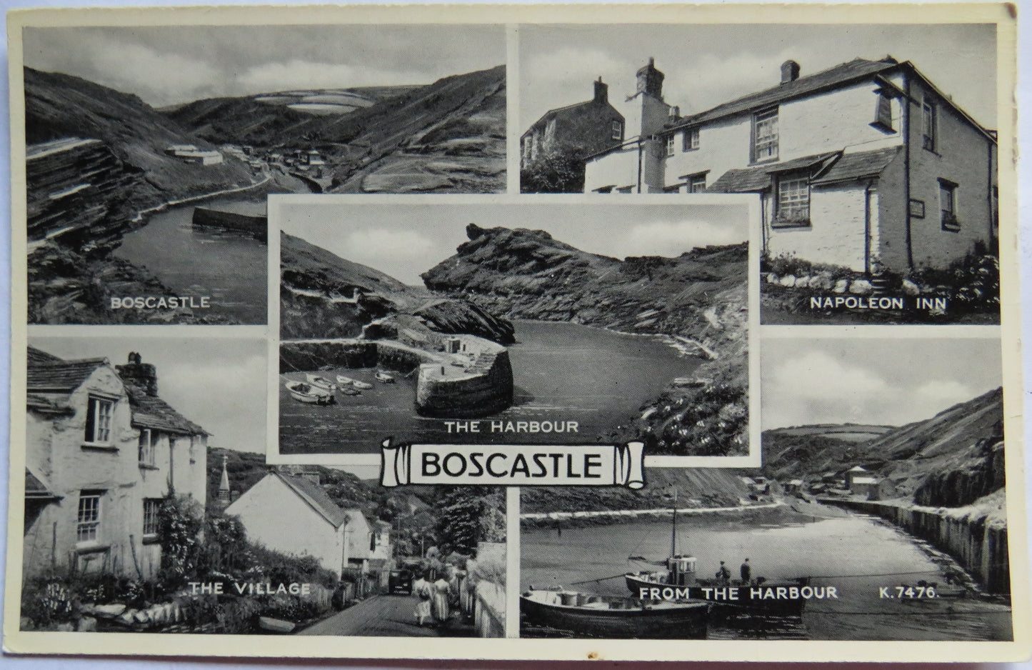 Vintage Postcard of Boscastle, Multiview Postcard