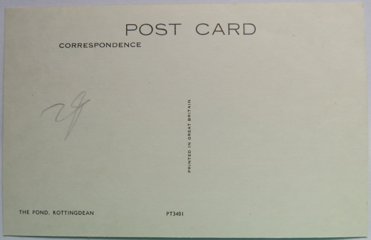 Vintage Postcard of The Pond, Rottingdean image 2