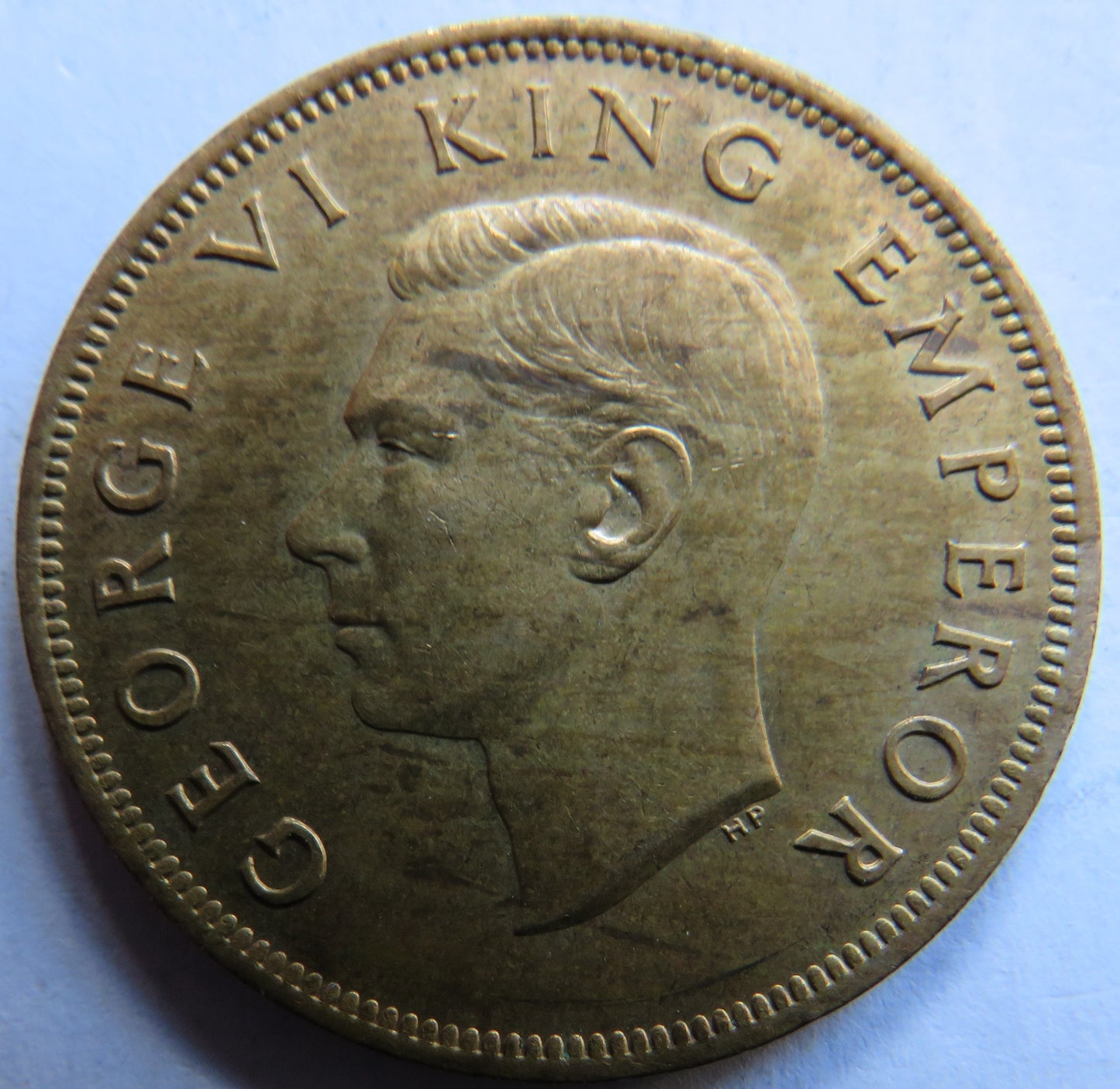 1946 King George VI New Zealand One Penny Coin In High Grade