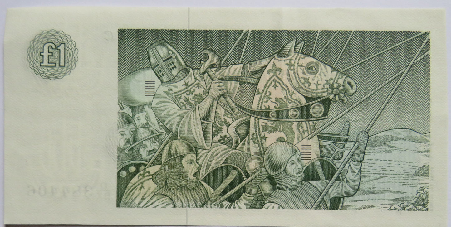 1982 Clydesdale Bank PLC £1 One Pound Banknote