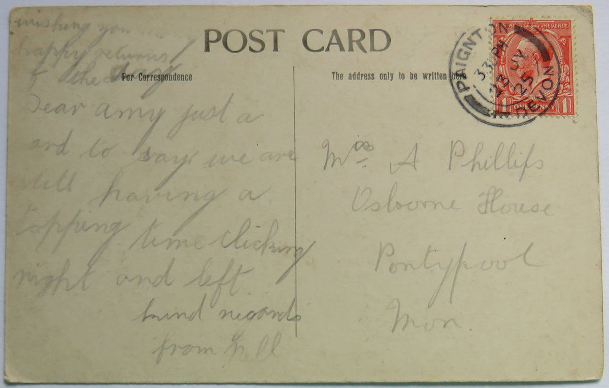 Vintage Postcard of Cockington Nr Torquay, 1925 image 2