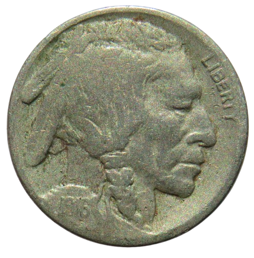 1916 USA Buffalo Nickel Coin
