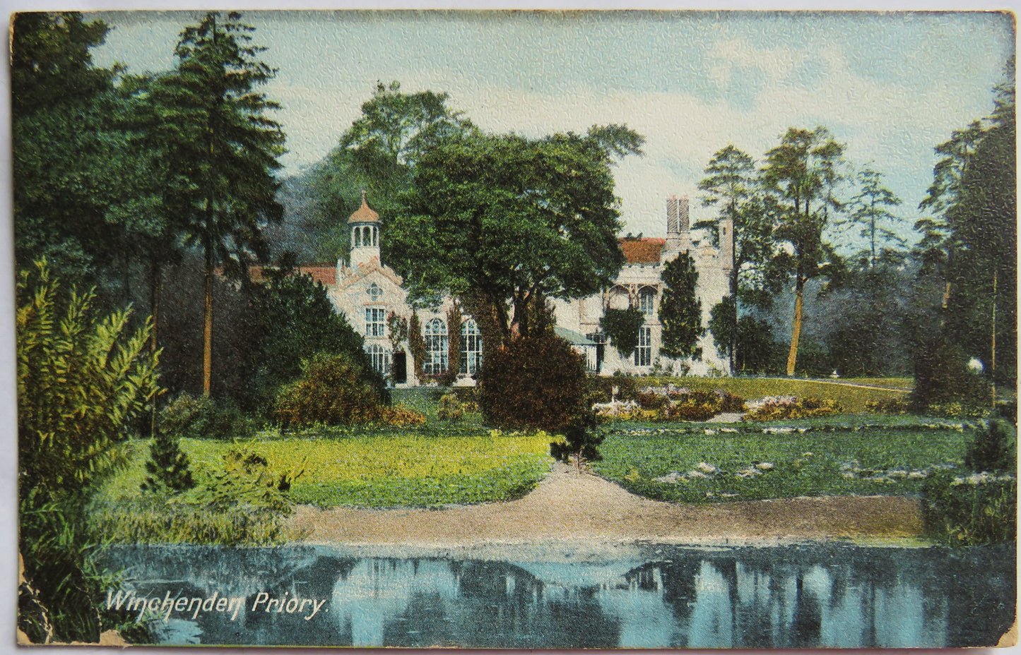 Vintage Postcard of Winchenden Priory, 1906