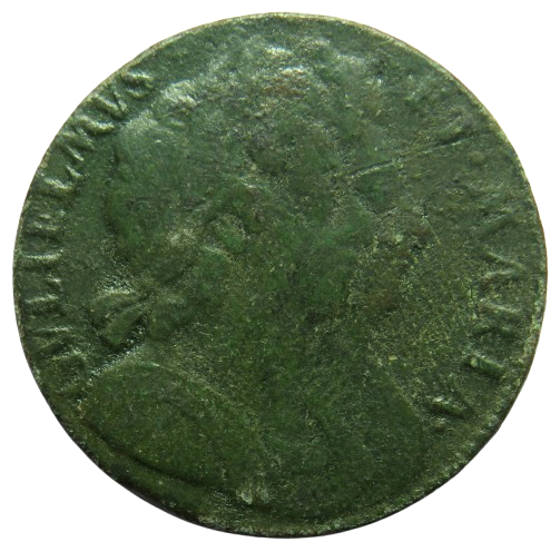 1694 William & Mary Halfpenny Coin