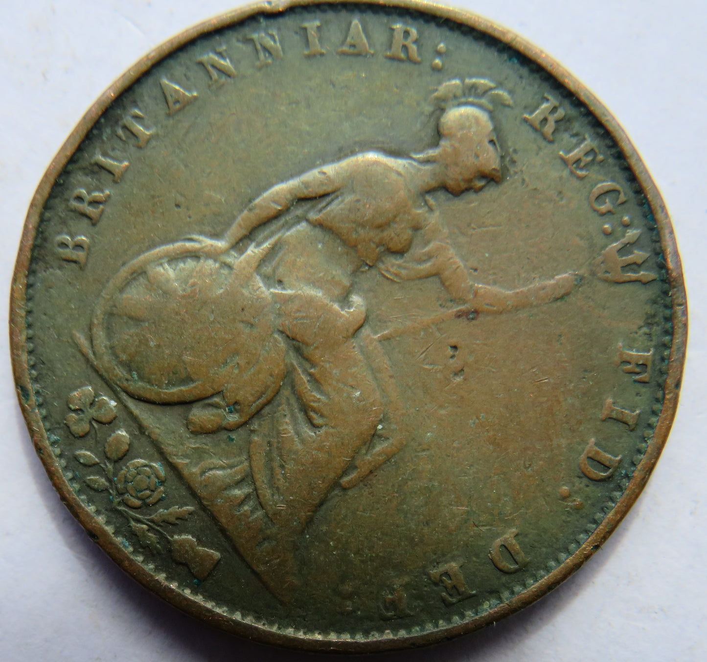 1853 Queen Victoria Young Head Halfpenny Coin - Great Britain
