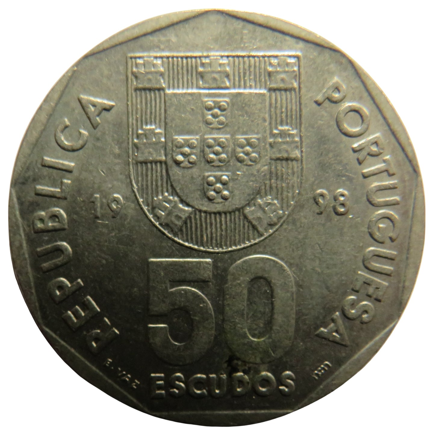 1998 Portugal 50 Escudos Coin