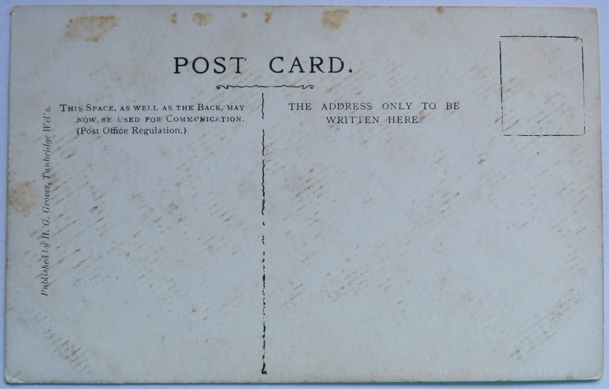 Vintage Postcard of Mount Ephraim, Tun.Wells - H. G. Groves Publisher image 2