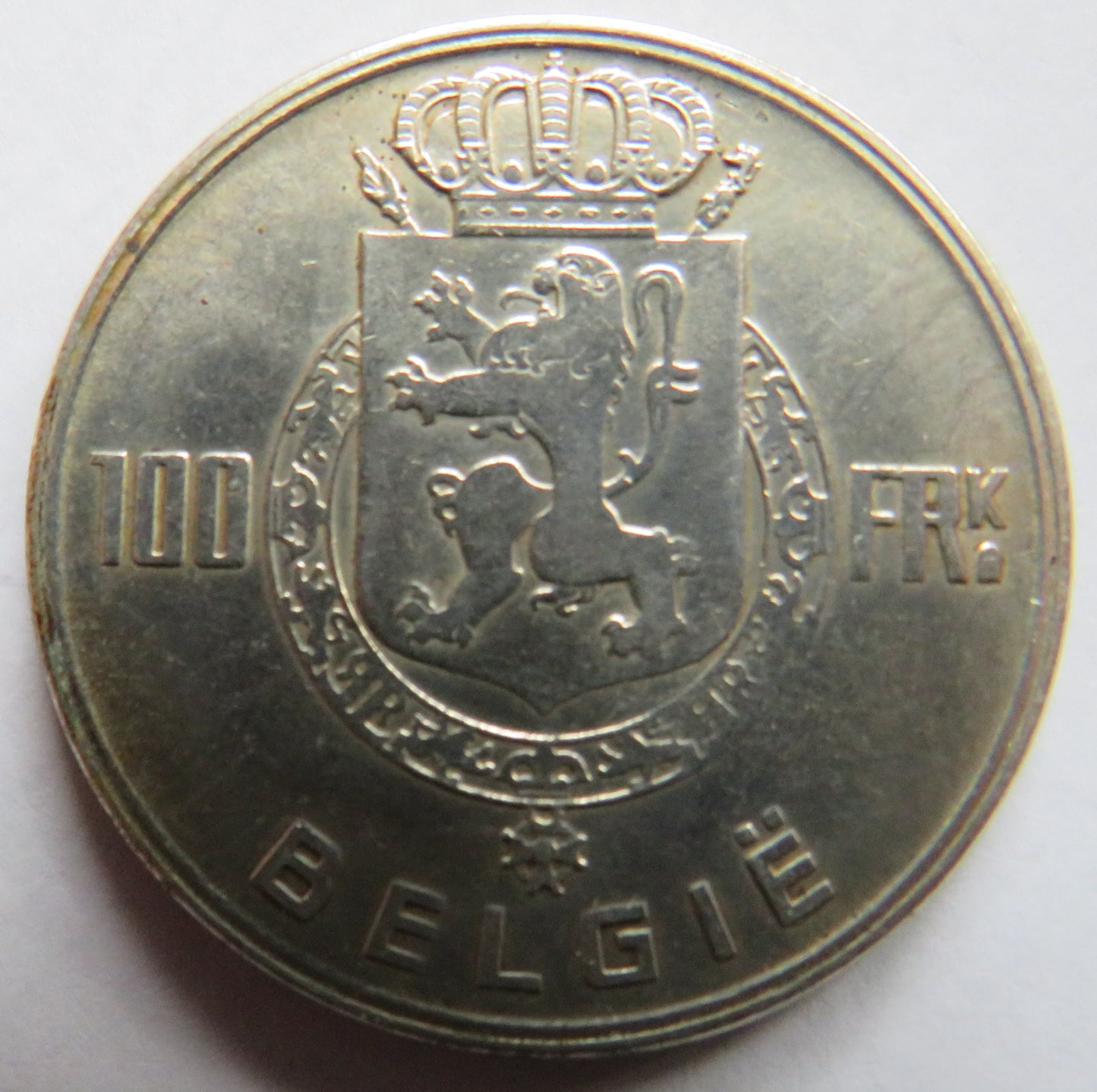 1951 Belgium Silver 100 Francs Coin