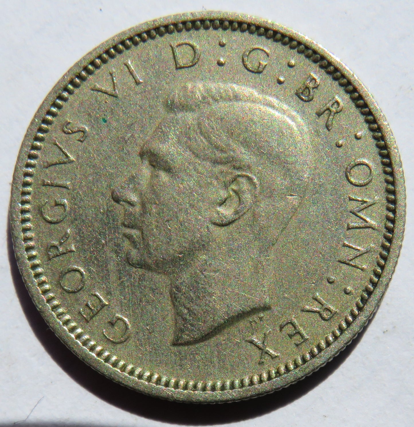 1952 King George VI Sixpence Coin Scarce Date - Great Britain