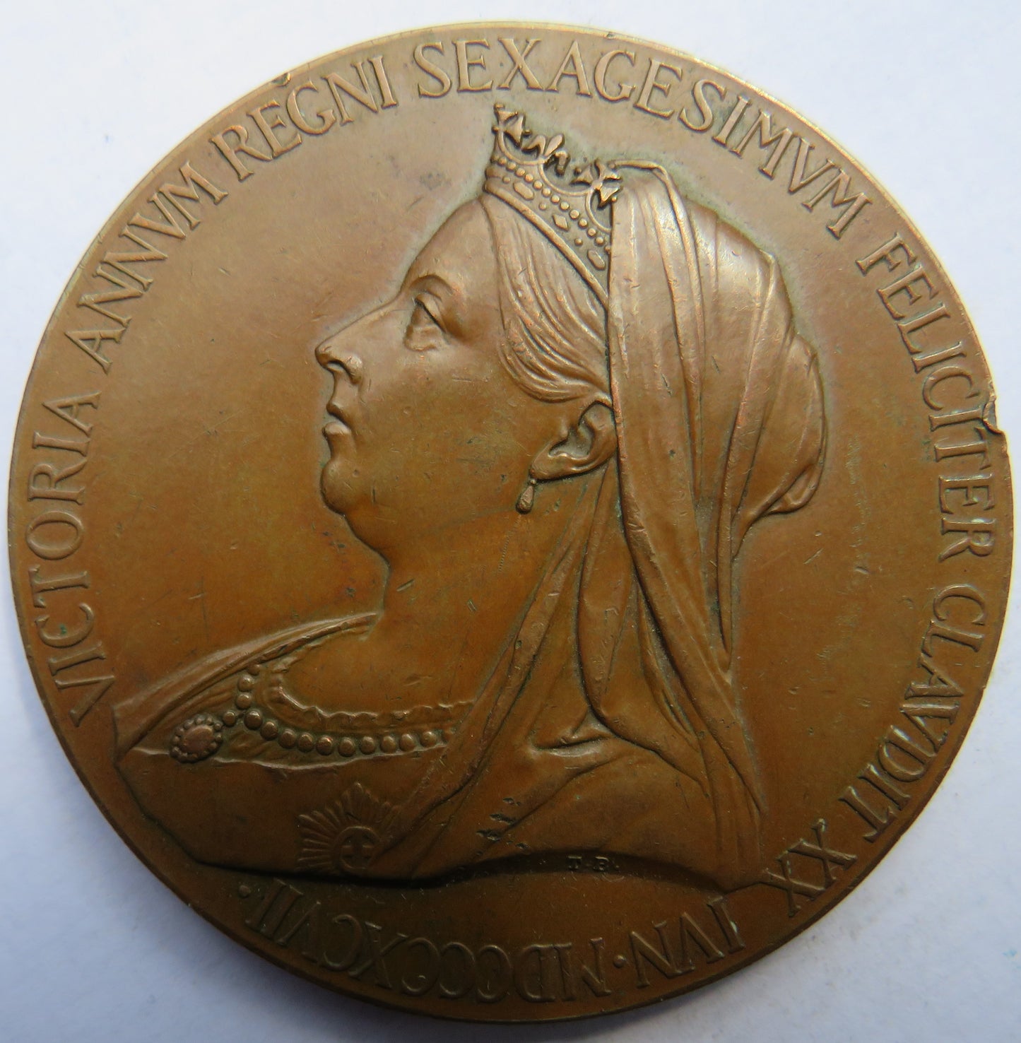 1837-1897 Queen Victoria Diamond Jubilee Large Bronze Medal