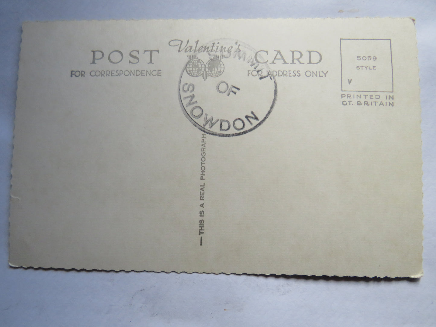 Vintage Postcard of Llanberis Pass