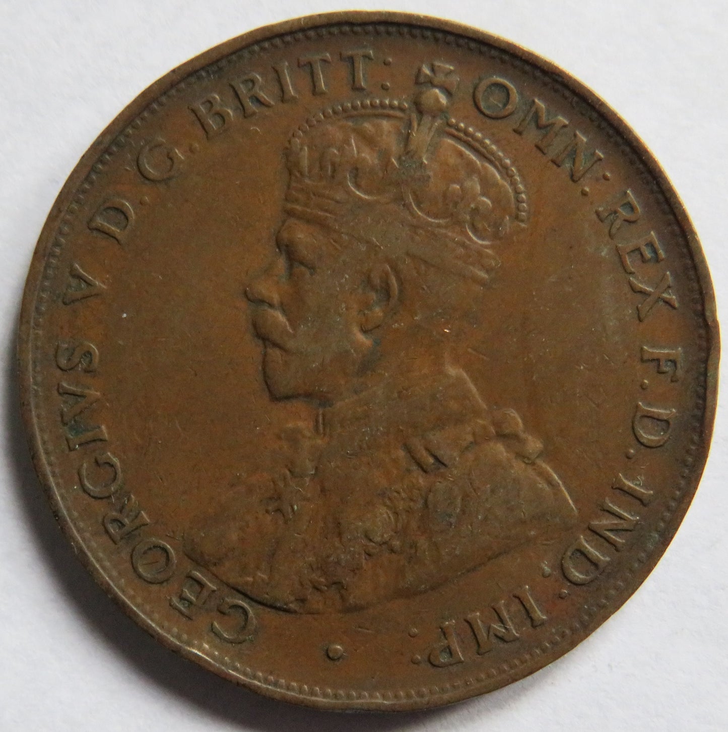 1922 King George V Australia One Penny Coin