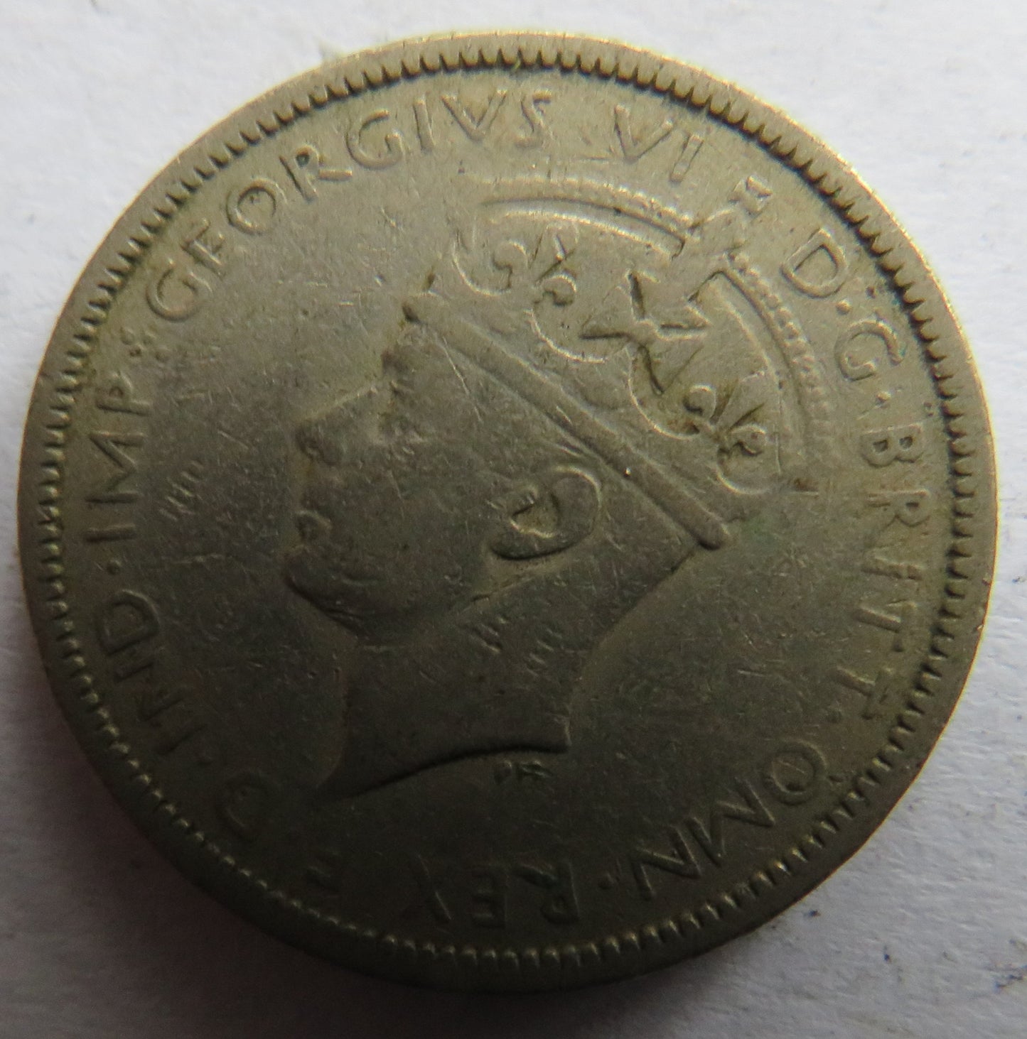 1943-KN King George VI British West Africa Threepence Coin