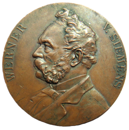 Werner V. Siemens Electrical Engineering German Medal by SCHULTZ 1897