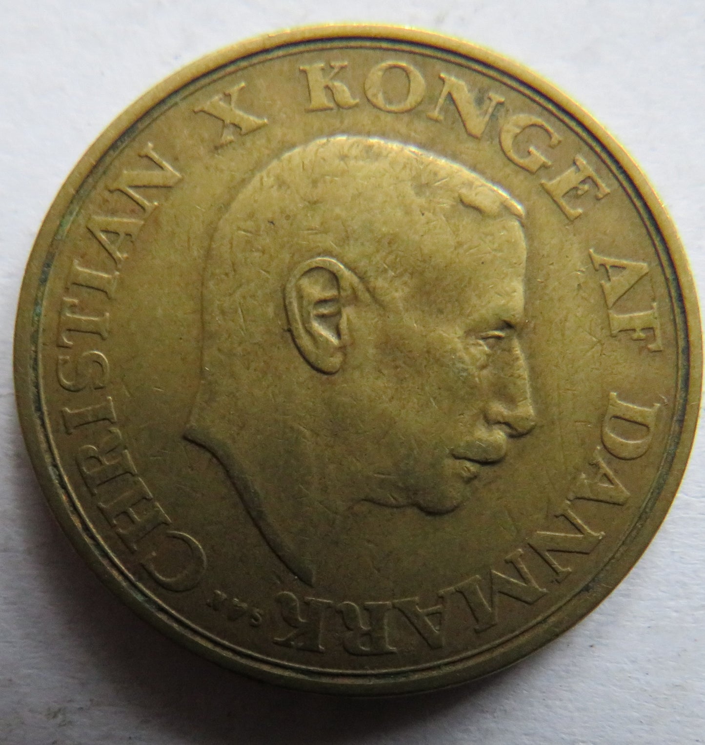 1945 Denmark One Krone Coin