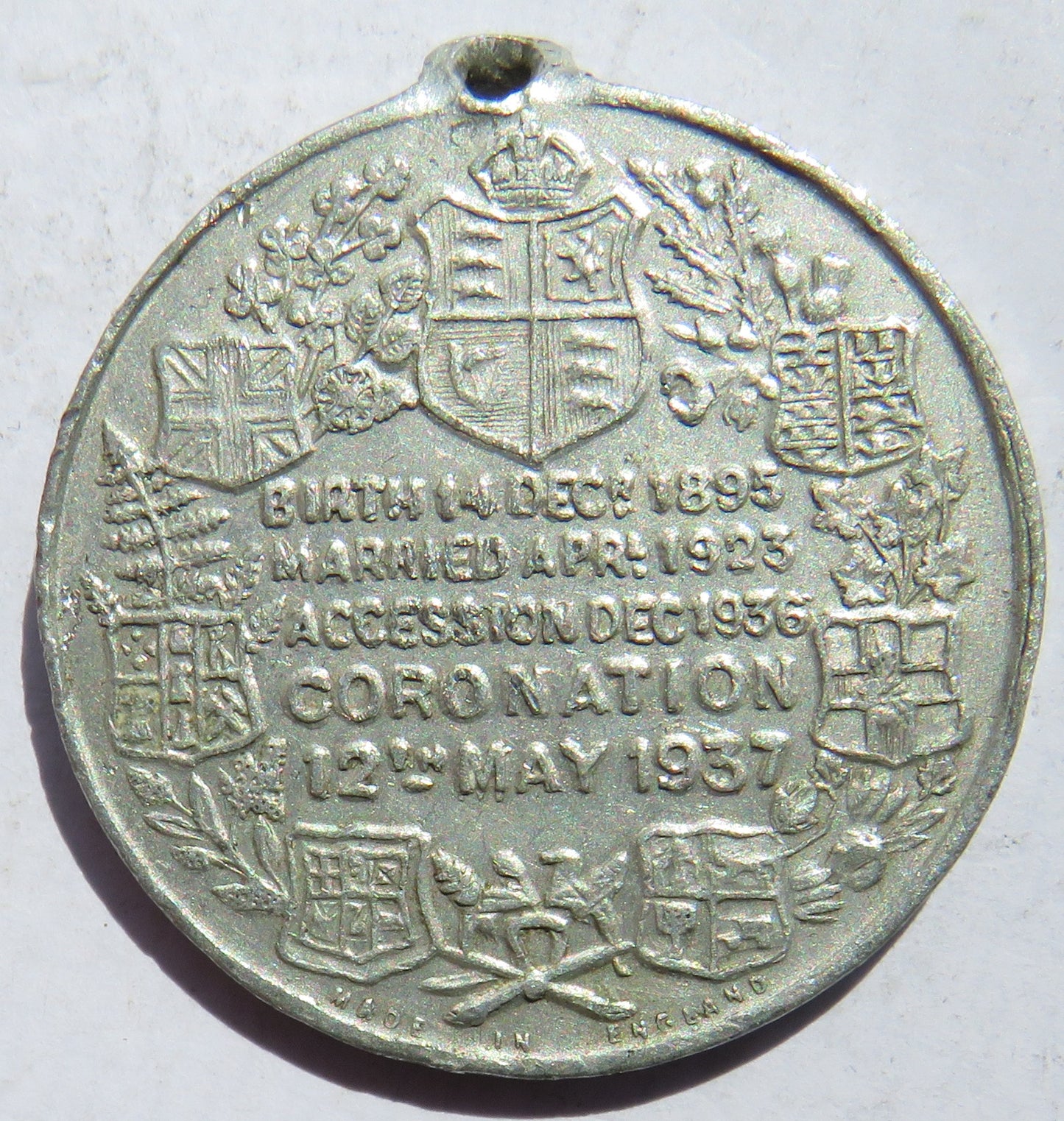 1937 King George VI Coronation Medal
