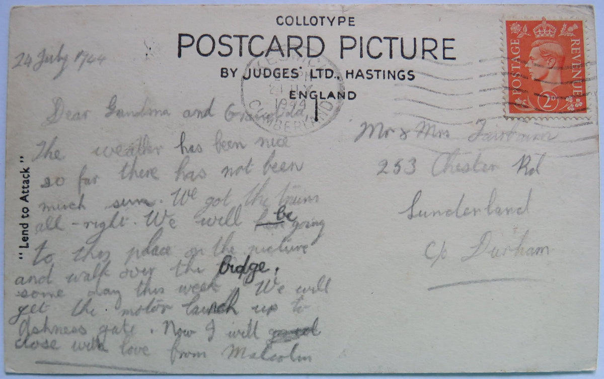Vintage Postcard of Ashness Bridge, Derwentwater - Judges image 2