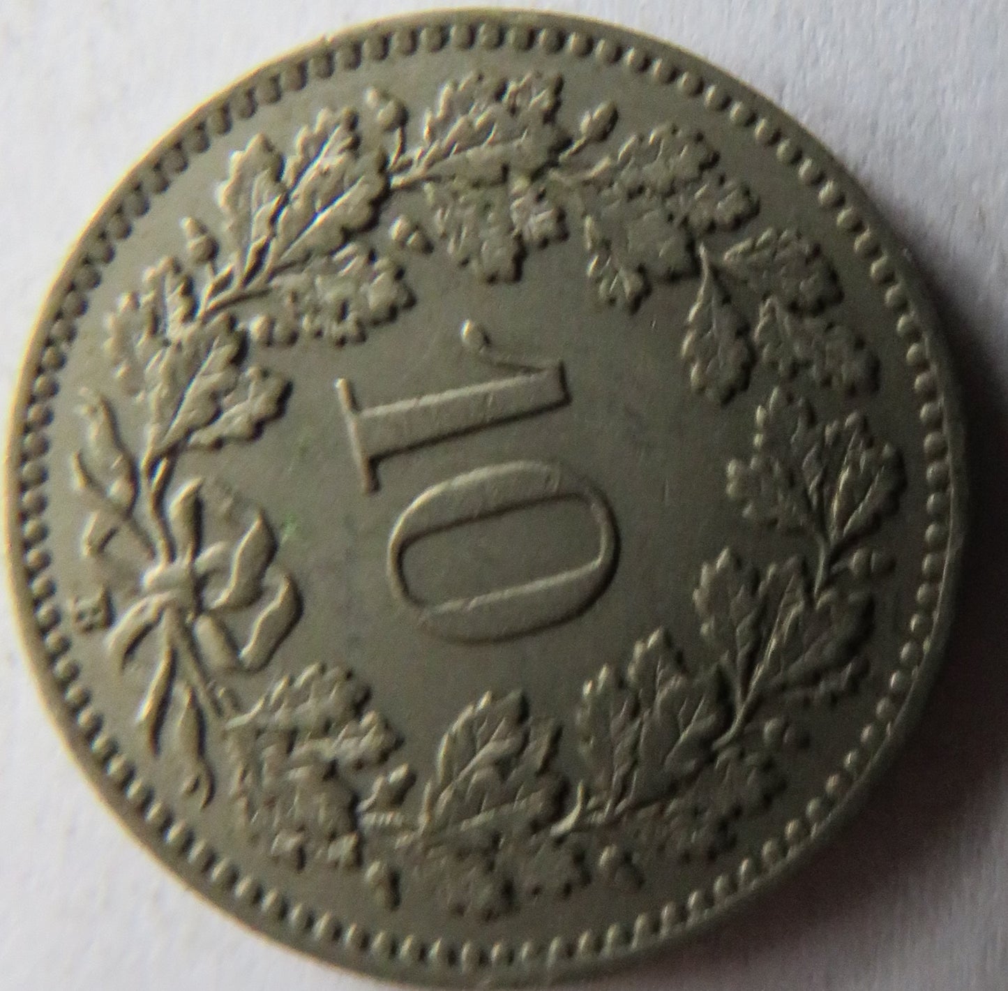 1939 Switzerland 10 Rappen Coin