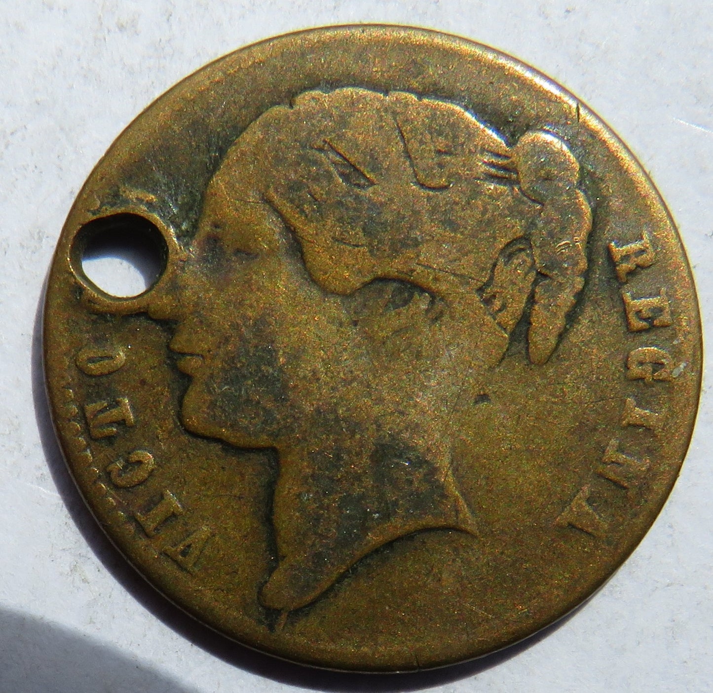 1837 Queen Victoria " To Hanover" Cumberland Jack Token
