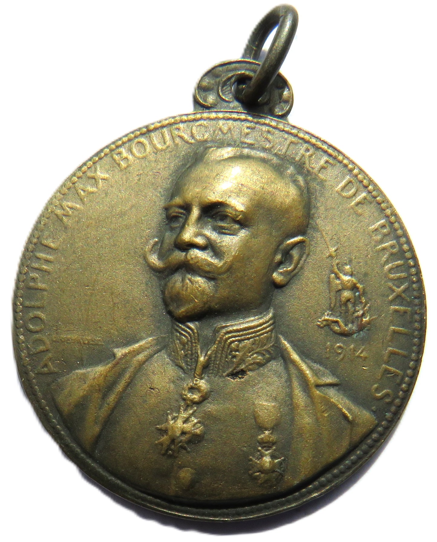 Adolphe Max Bourgmestre De Bruxelles Belgian Medal