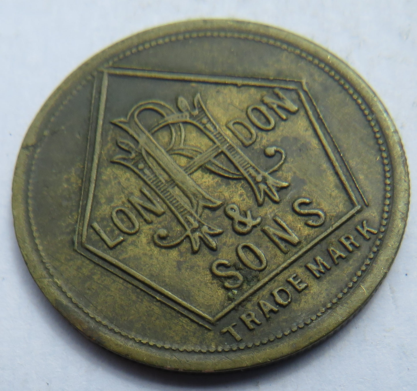 Vintage R A & Sons London 6d Sixpence Token