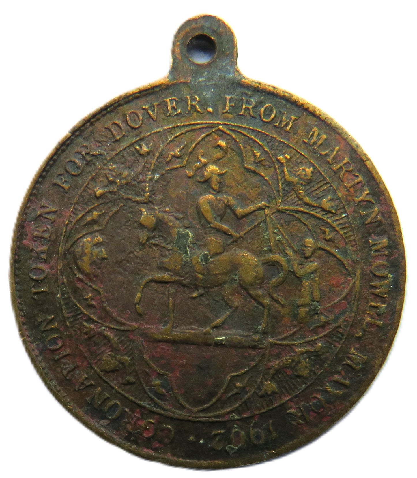 1902 King Edward VII Coronation Token For Dover From Martyn Mowll Mayor