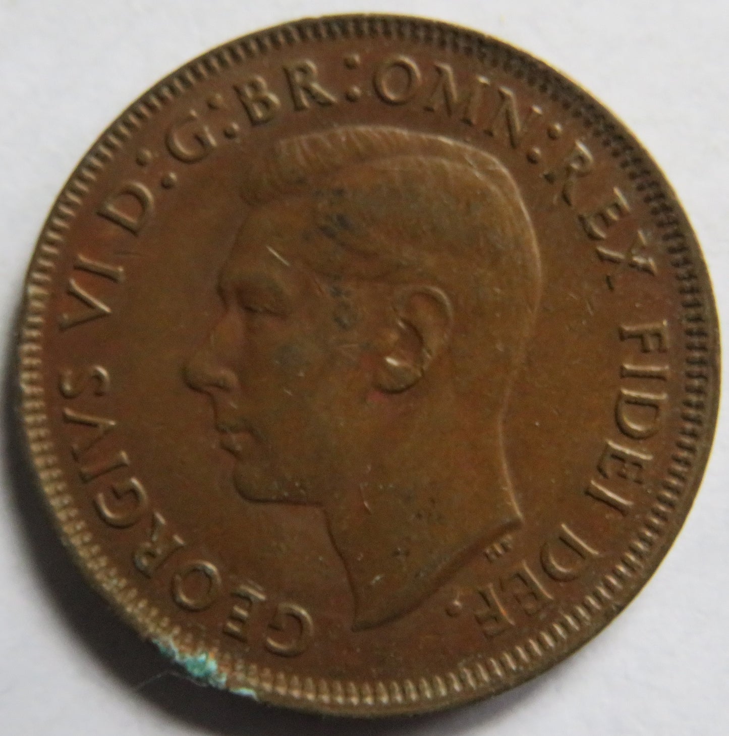 1951 King George VI Australia Halfpenny Coin
