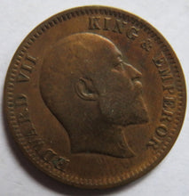 Load image into Gallery viewer, 1908 King Edward VII India 1/4 Quarter Anna Coin

