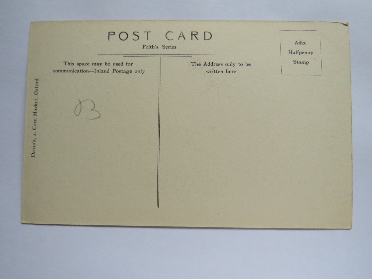 Vintage Postcard of Oxford, Oriel College