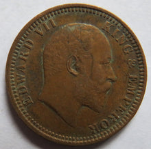 Load image into Gallery viewer, 1903 King Edward VII India 1/4 Quarter Anna Coin
