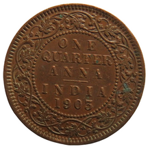 Load image into Gallery viewer, 1903 King Edward VII India 1/4 Quarter Anna Coin&amp;nbsp
