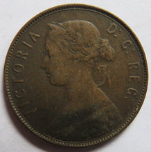 Load image into Gallery viewer, 1894 Queen Victoria Newfoundland One Cent Coin
