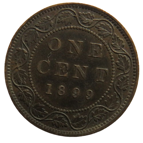 1899 Queen Victoria Canada One Cent Coin