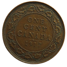 Load image into Gallery viewer, 1917 King George V Canada One Cent Coin
