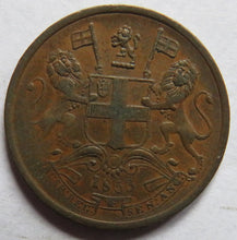 Load image into Gallery viewer, 1853 East India Company 1/2 Pice Coin In Better Grade
