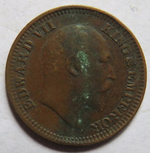 Load image into Gallery viewer, 1910 King Edward VII India 1/2 Pice Coin
