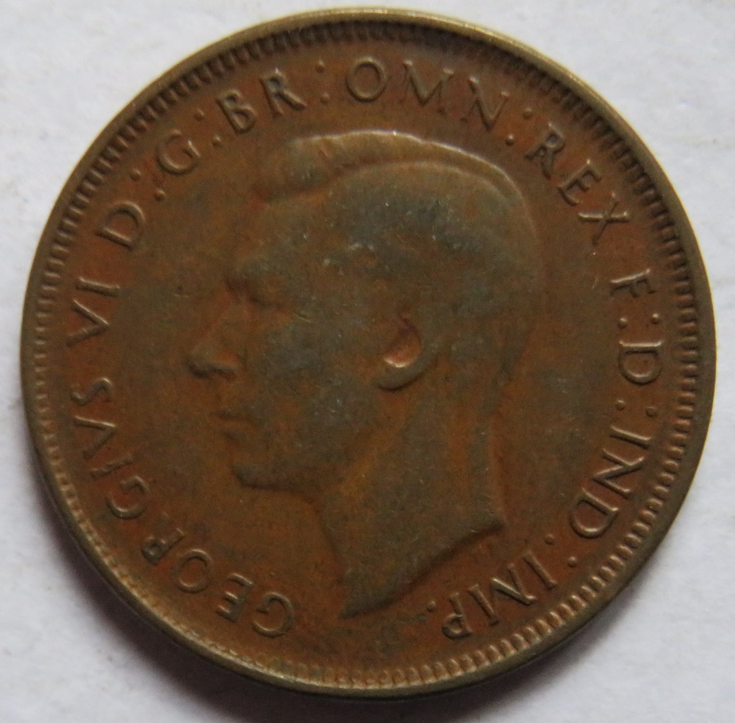 1946 King George VI Australia Halfpenny Coin
