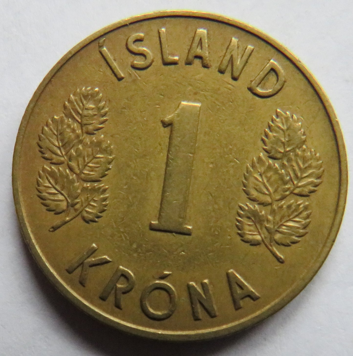 1946 Iceland One Krona Coin