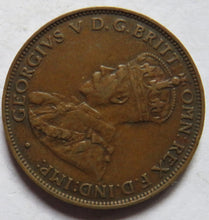 Load image into Gallery viewer, 1927 King George V Australia Halfpenny Coin
