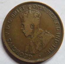 Load image into Gallery viewer, 1911 King George V Australia Halfpenny Coin
