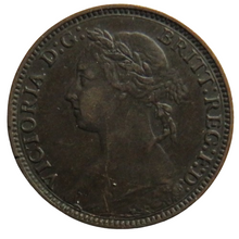Load image into Gallery viewer, 1882-H Queen Victoria Bun Head Farthing Coin - Great Britain
