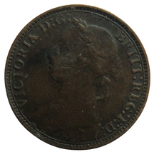 Load image into Gallery viewer, 1893 Queen Victoria Bun Head Farthing Coin - Great Britain
