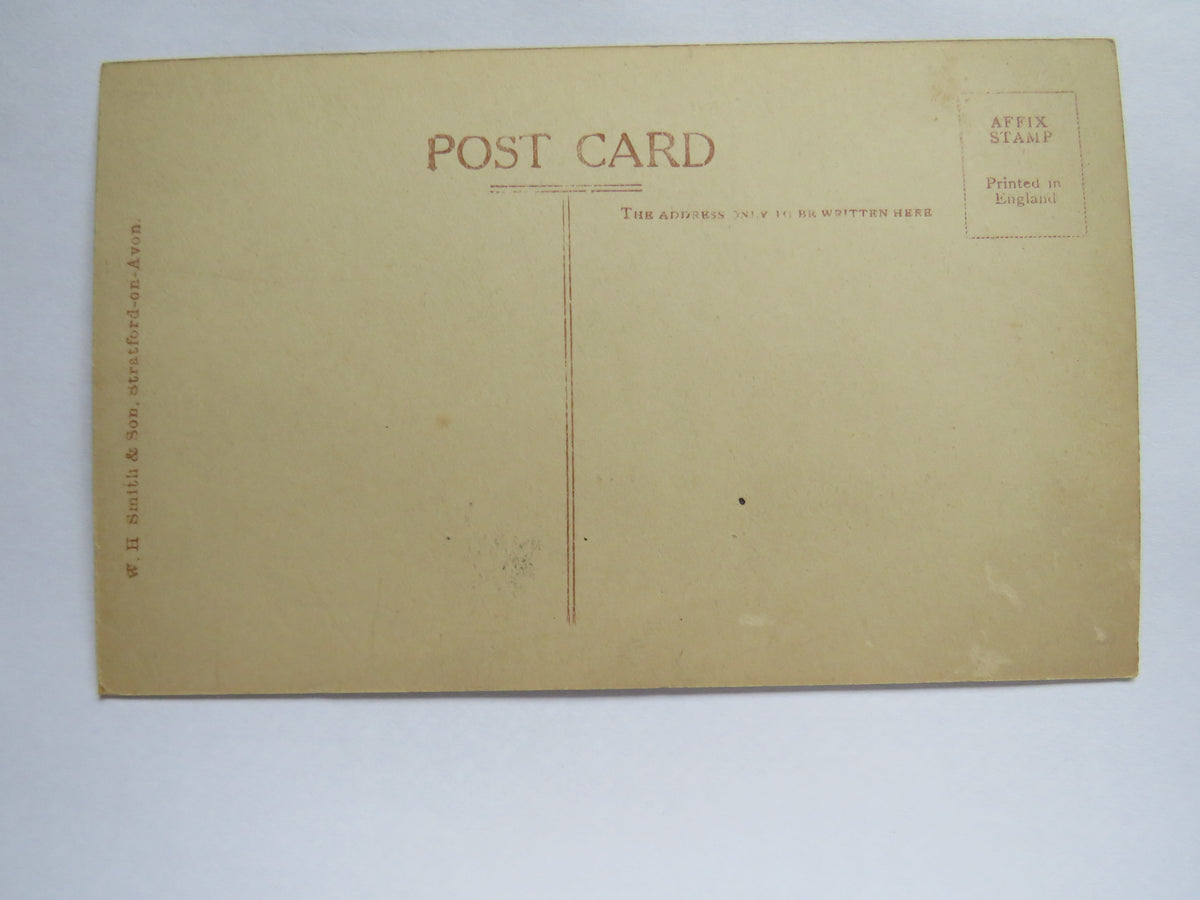 Vintage Postcard of Stratford-on-Avon Church from the Boat Slip