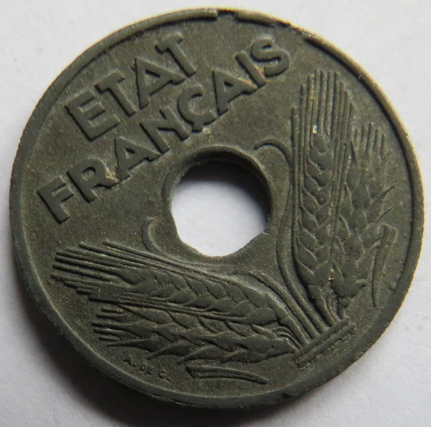 1941 France 20 Centimes Coin