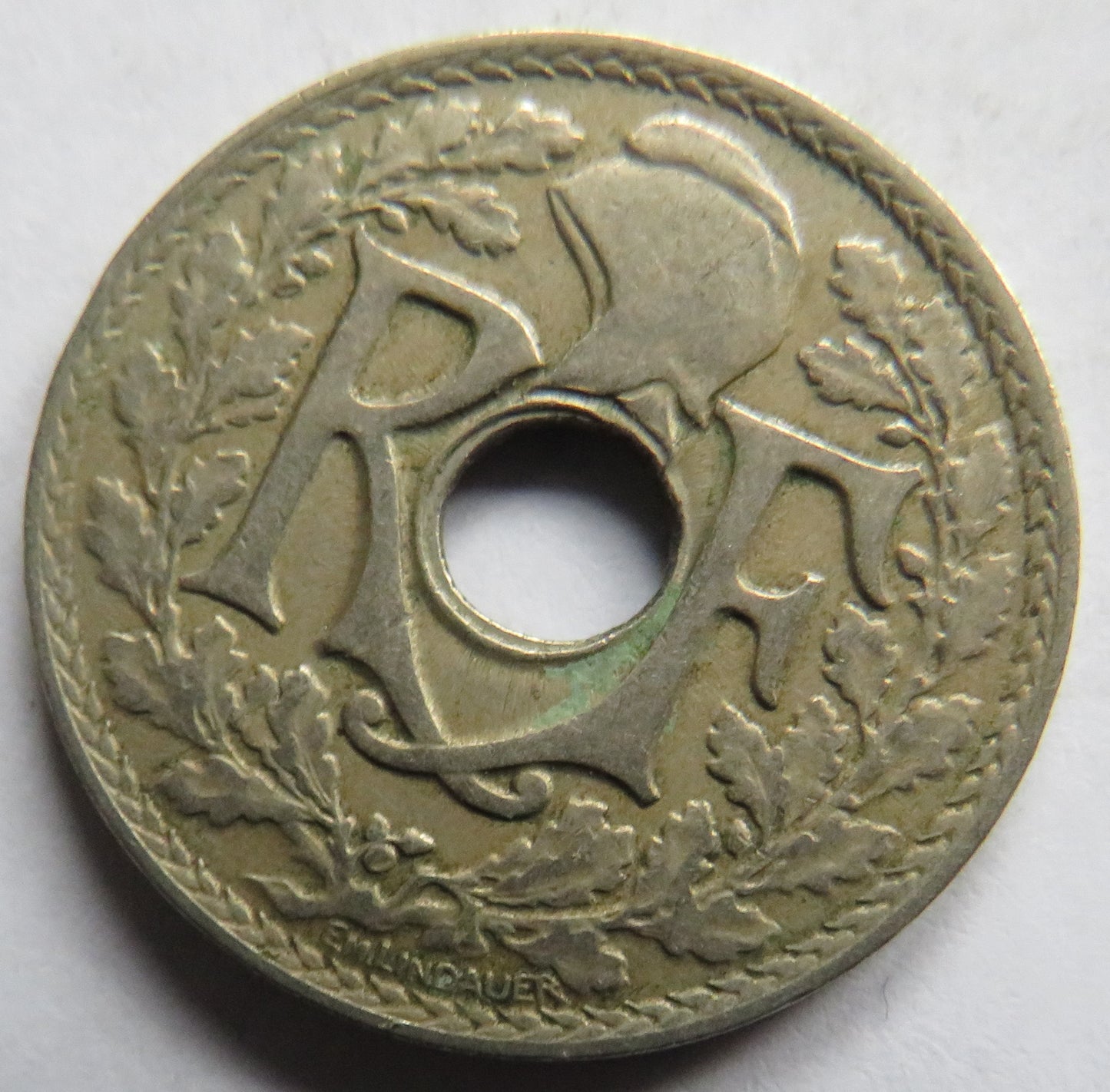 1919 France 25 Centimes Coin