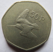Load image into Gallery viewer, 1988 Ireland 50p Fifty Pence Coin
