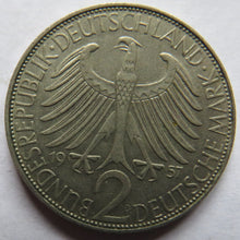 Load image into Gallery viewer, 1957 Germany - Federal Republic 2 Mark Coin
